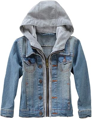 Veste en jean avec capuche et fermeture éclair pour enfants garçons et filles. La boutique en ligne DIAYTAR COTE D'IVOIRE propose une expérience d'achat unique et personnalisée à ses clients. Elle propose une grande sélection de produits de qualité, dont des produits locaux et internationaux. La boutique est engagée à offrir un service de haute qualité et une livraison rapide à ses clients.