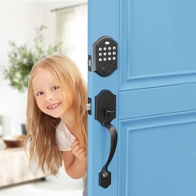 Notetype serrure de porte d'entrée électronique sans clé avec poignée, ensemble de serrure de porte avant avec clavier, verrouillage automatique, verrouillage à une touche, 50 codes d'utilisateur, facile à installer (traditionnel, noir mat). DIAYTAR COTE D'IVOIRE est votre destination en ligne pour tous vos besoins, avec plus de 300000 références disponibles. Nous sommes la boutique en ligne leader en Côte d'Ivoire, proposant des produits frais, des électroménagers, des vêtements et bien plus encore. Notre équipe est dédiée à vous offrir une expérience d'achat en ligne sûre et agréable.
