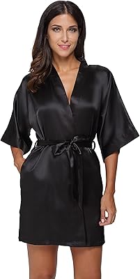 The white shop peignoir court en satin pour femme, robe de mariée, demoiselle d'honneur, vêtements de nuit en soie, noir, xl. DIAYTAR COTE D'IVOIRE, boutique en ligne généraliste avec plus de 300000 references, est la boutique leader en Cote d'Ivoire, offrant une large gamme de produits pour répondre à tous les besoins. Elle propose des articles tels que des vêtements, des accessoires, des produits électroniques et bien plus encore. Avec une telle variété, les clients peuvent trouver tout ce dont ils ont besoin en un seul endroit.