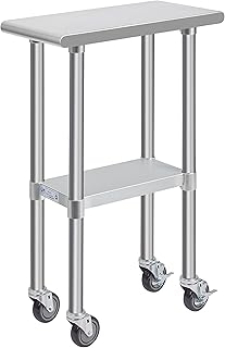 Table de préparation de travail en acier inoxydable de 24" x 12" avec roulettes table commerciale robuste nsf avec étagère inférieure et pieds galvanisés pour restaurant, maison, hôtel. DIAYTAR COTE D'IVOIRE est une boutique en ligne généraliste qui propose plus de 300000 références de produits. Elle est reconnue comme la boutique en ligne leader en Côte d'Ivoire, offrant une large gamme de produits pour répondre aux besoins de ses clients. Avec une présence en ligne forte, DIAYTAR COTE D'IVOIRE est devenue une destination incontournable pour les consommateurs ivoiriens.