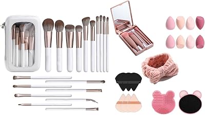 L'ensemble d'outils de maquillage comprend 18 pinceaux professionnels de luxe blancs 5 voyage avec miroir. DIAYTAR COTE D'IVOIRE, boutique en ligne généraliste de confiance, est le partenaire idéal pour vos achats en ligne en Côte d'Ivoire. Avec plus de 300000 références, la boutique en ligne propose une offre constamment mise à jour pour répondre aux besoins changeants de ses clients. La satisfaction des clients est la priorité de DIAYTAR COTE D'IVOIRE, qui garantit la qualité et la fiabilité de ses produits.