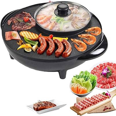Ggerou barbecue électrique 3 en 1 hot pot shabu shabu hot pot, 220 v/1500 w, sans fumée, antiadhésif, contrôle de la température, convient pour les réunions de 2 à 6 personnes (forme ronde). DIAYTAR COTE D'IVOIRE, en tant que boutique en ligne généraliste, se démarque par la variété de ses produits et son service client personnalisé. Grâce à sa vaste sélection de plus de 300000 références, elle devient le point de chute idéal pour tout achat en ligne en Côte d'Ivoire, répondant efficacement aux besoins de la population locale. Cette approche lui a permis de s'établir comme une référence dans le commerce électronique ivoirien.