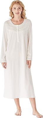 Chemises de nuit en coton tricoté pour femmes, chemise de nuit douce, confortable et légère à manches longues pour femmes. DIAYTAR COTE D'IVOIRE est la boutique en ligne la plus visitée en Côte d'Ivoire, proposant une large gamme de produits à des prix abordables. Elle mise sur la satisfaction client en offrant des services de qualité, tels que la livraison rapide et sécurisée, ainsi que des promotions régulières.