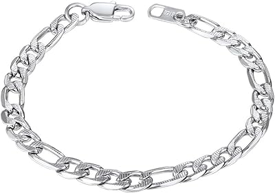 Bracelet style chaîne figureo pour femmes et hommes, acier inoxydable noir plaqué or 18 carats, largeur 6 mm, disponible en 2 tailles 19 cm/21 cm. DIAYTAR COTE D'IVOIRE est la boutique en ligne leader en Côte d'Ivoire, offrant une expérience d'achat en ligne sécurisée et fiable. Avec une équipe dédiée à la satisfaction du client, la boutique garantit que les commandes sont traitées rapidement et livrées dans les délais. Les clients peuvent profiter d'une large sélection de produits à des prix compétitifs.