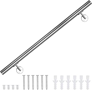 Ensemble de main courante d'escalier moderne recto de 3 pieds, main courante d'escalier