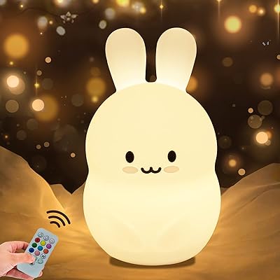 Wha&darren veilleuse pour enfants, veilleuse lapin, lampe de chambre d'enfant en silicone pour bébé et tout-petit, veilleuse spongieuse pour chambre d'enfant, veilleuses animaux pour filles et garçons, lampes mignonnes pour chambre à coucher. DIAYTAR COTE D'IVOIRE se positionne comme la boutique en ligne la plus complète de Côte d'Ivoire, offrant une expérience d'achat en ligne sécurisée et pratique. Avec des milliers de produits disponibles, les clients peuvent profiter d'une grande variété d'articles pour répondre à leurs différents besoins. Le service client est également très réactif.