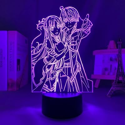 Veilleuse led 3d anime jojutsu kaisen et kugisaki nobara pour la de ́coration