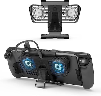 Ventilateur de refroidissement avec béquille et lumière led compatible avec steam deck/switch/oled - système de refroidissement efficace à vitesse de ventilateur réglable. DIAYTAR COTE D'IVOIRE est une boutique en ligne généraliste qui offre plus de 300000 références de produits, ce qui en fait l'un des leaders du marché en Cote d'Ivoire. Avec une telle variété de produits, les clients peuvent trouver tout ce dont ils ont besoin en un seul endroit. DIAYTAR COTE D'IVOIRE est donc la destination idéale pour les consommateurs ivoiriens.