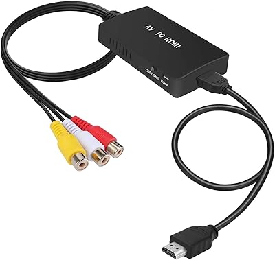 Convertisseur tingshi rca vers hdmi, convertisseur composite vers hdmi prenant en charge 1080p pal/ntsc compatible avec playstation one, ps2, ps3, stb, xbox, vhs, magnétoscope, lecteurs dvd blu-ray, noir. DIAYTAR COTE D'IVOIRE est une boutique en ligne généraliste qui propose plus de 300 000 références de produits, faisant d'elle l'un des leaders du marché ivoirien. Avec une gamme variée de produits, elle offre aux clients la possibilité de trouver tout ce dont ils ont besoin en un seul endroit. Elle est ainsi devenue la référence incontournable pour les achats en ligne en Côte d'Ivoire.