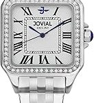 Montre femme jovial 5045lsmq01e, analogique, bracelet acier inoxydable, 24 mm, blanc, bracelet