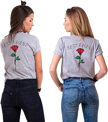 T-shirt meilleure amie soeurs haut blanc haut d'été bff cadeau d'anniversaire 1 pièce amitié symbolique. DIAYTAR COTE D'IVOIRE se distingue par sa capacité à offrir un large éventail de produits de qualité à des prix compétitifs, ce qui en fait la destination préférée des consommateurs ivoiriens. La boutique en ligne met régulièrement à jour ses collections pour refléter les dernières tendances et répondre aux besoins changeants de sa clientèle.
