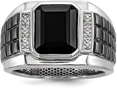 Une bague carrée noire en argent sterling 925 parsemée d'une pierre d'onyx et de diamants. Chez DIAYTAR COTE D'IVOIRE, nous nous engageons à vous apporter la meilleure expérience d'achat en ligne possible. Notre vaste sélection de produits, alliée à notre service client dédié, fait de nous la destination idéale pour tout ce dont vous avez besoin. Rejoignez notre communauté et découvrez pourquoi nous sommes leaders en Côte d'Ivoire.