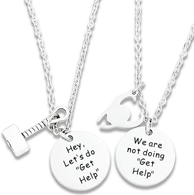 Coffret cadeau collier kevosleeves best friends, lot de 2 colliers sis