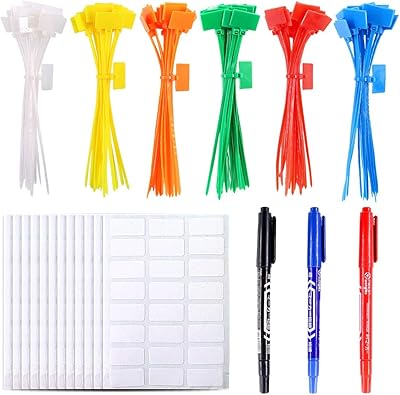 Glarex 150 pièces 6 couleurs étiquettes ethernet 6 pouces attaches de câble en nylon autobloquantes avec 3 marqueurs et 288 pièces étiquettes de câble blanches pour la maison et le bureau. DIAYTAR COTE D'IVOIRE est une boutique en ligne généraliste qui propose plus de 300 000 références de produits, répondant ainsi aux besoins du quotidien de ses clients. Elle est devenue la destination de shopping en ligne préférée des Ivoiriens grâce à sa large gamme de produits et à ses services de qualité.