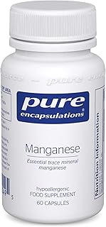 Pure encapsulations - manganèse 8 mg - supplément de manganèse minéral biodisponible