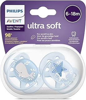 Sucette ultra douce philips avent, 6-18 mois, girl mix deco, 2