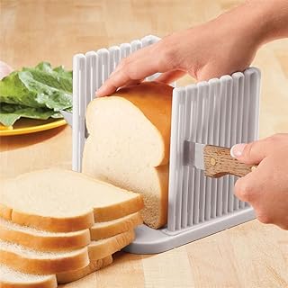 Guide de trancheuse à pain réglable pour trancher le pain à la maison, trancheuse à pain en plastique, trancheuses à pain pliables, outils de cuisson de cuisine (blanc). En tant que boutique en ligne leader en Côte d'Ivoire, DIAYTAR COTE D'IVOIRE met l'accent sur la qualité et la fiabilité de ses produits, ainsi que sur la satisfaction de ses clients. Elle propose des moyens de paiement sécurisés et des options de livraison rapides et fiables, pour que les clients puissent recevoir leurs commandes en toute confiance. De plus, son équipe de service client est toujours prête à aider et à répondre aux questions.