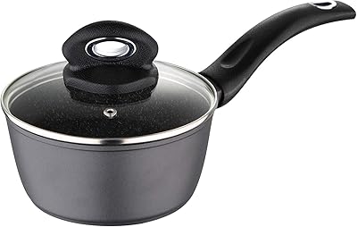 Marmite à induction bergener orion, 16 cm, aluminium forgé, fond, gris, finition marbre