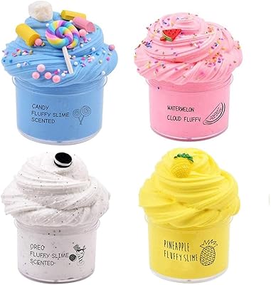 Delfino ensemble de slime au beurre super doux et non collant, jouet anti-stress