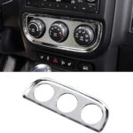 2011-2015 pour jeep patriot air accessoires garniture de bouton de climatiseur abs