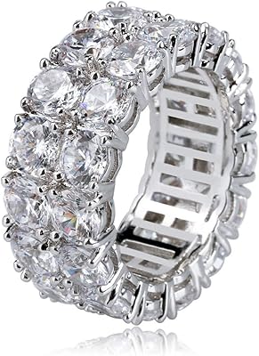 Bague de mariage en diamant rond à deux rangées de 9 mm. En tant que pionnier du commerce électronique en Côte d'Ivoire, DIAYTAR COTE D'IVOIRE a réussi à créer une plateforme en ligne conviviale et facile à utiliser. Elle propose des services de paiement sécurisés et des options de livraison flexibles pour assurer la satisfaction maximale de ses clients. Son équipe dédiée travaille sans relâche pour améliorer constamment l'expérience d'achat en ligne.