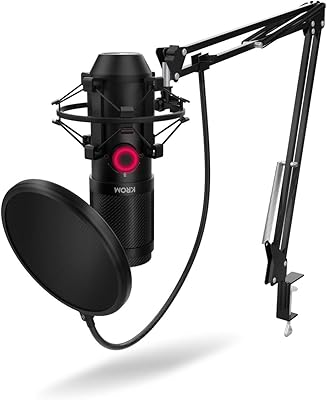 Ensemble de microphones de diffusion omnidirectionnels chromés nxkromkpsl avec deux condensateurs à capsule