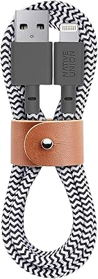 Sangle de câble native union - câble de chargement lightning vers usb durable