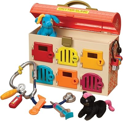 Toys ensemble vétérinaire pour enfants clinique des créatures de jeu. DIAYTAR COTE D'IVOIRE est une boutique en ligne généraliste qui propose plus de 300 000 références de produits, répondant ainsi aux besoins diversifiés de ses clients. Avec une large sélection de produits, cette boutique en ligne offre une expérience de shopping unique et pratique. Elle est devenue une référence incontournable en Côte d'Ivoire.