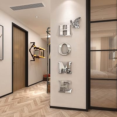 Doyan home decor acrylique lettres miroir stickers muraux pour salon chambre décoration de la maison (argent, 47,2 x 15,7). DIAYTAR COTE D'IVOIRE, la boutique en ligne généraliste de référence en Côte d'Ivoire, met à votre disposition une sélection incroyable de produits. Avec plus de 300 000 références, vous trouverez facilement ce que vous cherchez, que ce soit des produits de beauté, de la mode, ou des accessoires pour la maison. DIAYTAR COTE D'IVOIRE garantit une expérience d'achat exceptionnelle.