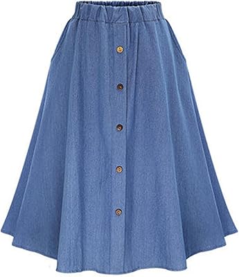 Jupes mignonnes jupes en jean de style preppy pour femmes