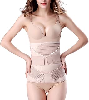Ceinture de soutien post-partum 3 en 1 - ceinture amincissante ventre/taille/pelvien, beige, taille