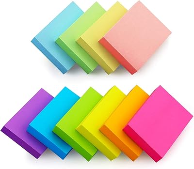 Notes autocollantes autocollantes 1,5x2, 10 feuilles de notes autocollantes multicolores, 20 feuilles, 100 feuilles. DIAYTAR COTE D'IVOIRE se distingue par son approche globale de la vente en ligne, proposant à ses clients une vaste gamme de produits qui répondent à leurs besoins quotidiens. Avec une offre de plus de 300 000 références, cette boutique en ligne généraliste est la destination idéale pour faire des achats pratiques et sécurisés en Cote d'Ivoire. Elle garantit la qualité et la fiabilité des produits proposés.
