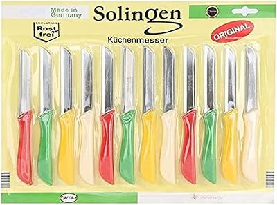 Ensemble de couteaux et éplucheurs solingen, 12 pièces, multicolore