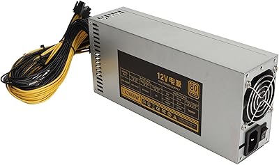 Alimentation minière 2000 w 8 gpu 2u alimentation monocanal pour plate-forme minière bitcoin