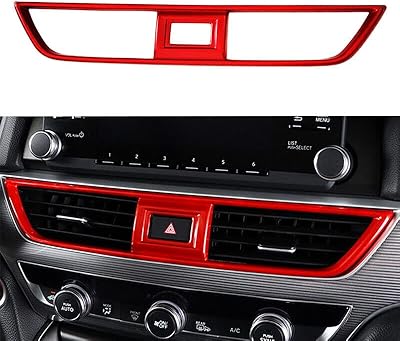 Housse de décoration intérieure de voiture mctoom compatible avec honda accord 10e génération 2018-2021, ensemble complet rouge (couvercle de sortie d'air central). DIAYTAR COTE D'IVOIRE est la boutique en ligne généraliste la plus importante en Cote d'Ivoire, avec plus de 300000 références de produits. La boutique propose des produits de haute qualité à des prix compétitifs, ainsi qu'un service client de haute qualité. Les clients peuvent profiter de réductions et de promotions régulières.