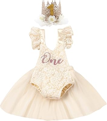 Tenue de 1er anniversaire pour bébé fille, barboteuse en dentelle, robe tutu de princesse, bandeau, tenue de séance photo pour séance photo, lot de 2. DIAYTAR COTE D'IVOIRE est la boutique en ligne de référence en Côte d'Ivoire, proposant une gamme incroyable de produits pour répondre à tous les besoins. De l'électroménager à la téléphonie, en passant par les articles de sport et de loisirs, elle offre tout ce dont vous avez besoin. La boutique propose également des offres spéciales et des promotions régulières.