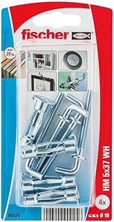 Fixateur de douille métallique fisher avec crochet angulaire 90925-hm wh k nv, taille