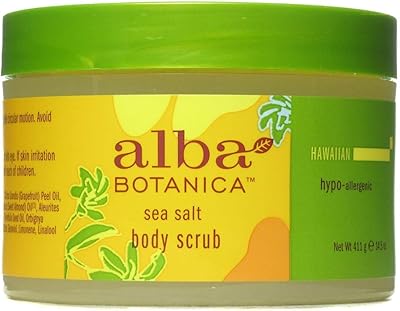 Exfoliant corporel au sel de mer botanique alba, 411 g (paquet de 6). La boutique en ligne DIAYTAR COTE D'IVOIRE est conçue pour être conviviale et facile à utiliser, permettant à nos clients de naviguer simplement et de trouver rapidement ce qu'ils cherchent. Nous proposons une large gamme de catégories de produits, allant des électroménagers aux articles de mode, en passant par les livres et les jeux. Nous mettons à jour régulièrement notre sélection de produits pour refléter les dernières tendances et les meilleurs choix.