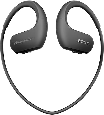 Lecteur mp3 tout-en-un étanche sony nw-ws413, 4 go - noir