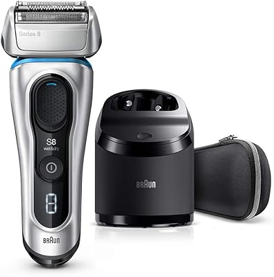 Rasoir braun 8390cc, braun series 8 8390cc électrique pour hommes, humide et sec