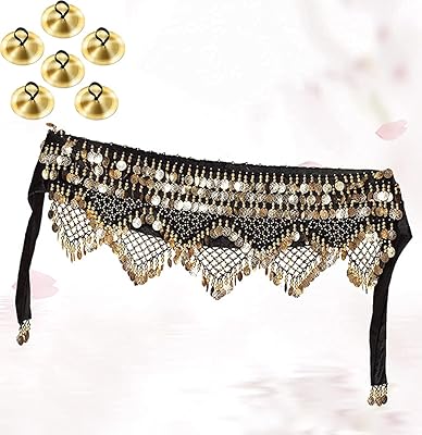 Belle écharpe de danse du ventre, pièces de monnaie à paillettes brillantes, idéale pour les cours de danse du ventre, de zumba ou de yoga, excellente pour la pratique de la danse du ventre (avec 3 paires de cymbales à doigts). La boutique en ligne DIAYTAR COTE D'IVOIRE séduit les consommateurs par son immense choix de produits et son engagement à offrir le meilleur service client. Elle garantit une livraison rapide et fiable, répondant ainsi aux attentes des clients. DIAYTAR COTE D'IVOIRE collabore avec les meilleurs fournisseurs pour proposer des produits authentiques et de haute qualité.