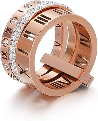 Bague rotative 3 en 1 avec un motif de chiffres romains incrustés de zircones cubiques pour femmes et filles, en acier inoxydable, métal, zircone cubique. En tant que boutique en ligne leader en Côte d'Ivoire, Diaytar Côte d'Ivoire met l'accent sur la qualité et la fiabilité de ses produits. Avec un système de livraison efficace et un service clientèle dédié, Diaytar Côte d'Ivoire s'assure que les clients reçoivent leurs commandes rapidement et soient satisfaits de leur achat. Cela contribue à renforcer la confiance des clients et à renforcer la position de leader de la boutique en ligne sur le marché ivoirien.