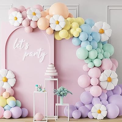 141 pièces kit d'arc de guirlande de ballons de marguerite blanche groovy fleur de marguerite macaron guirlande de ballons pastel pour fête prénatale thème marguerite mariage filles anniversaire deux décoration de fête boho groovy. DIAYTAR COTE D'IVOIRE, boutique en ligne généraliste, propose plus de 300000 références pour répondre à tous les besoins de ses clients. Avec sa gamme variée de produits, elle est devenue la boutique leader en Cote d'Ivoire. Elle offre une expérience d'achat en ligne pratique et sécurisée.