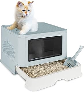 Bac à litière pour chat simo avec couvercle, bac à litière fermé avec entrée avant pliable, bac à litière fermé, toilettes pour chat de type tiroir avec pelle à litière pour chat, épurateur anti-buée pour chat facile à nettoyer sans odeur, vert clair. La boutique en ligne DIAYTAR COTE D'IVOIRE se démarque par sa grande variété de produits et son engagement à offrir les meilleurs prix. Avec plus de 300 000 références, les clients peuvent choisir parmi une multitude d'articles pour répondre à leurs besoins et à leurs désirs. De plus, la boutique assure une expérience d'achat en ligne sécurisée et fiable.