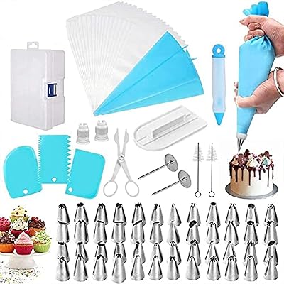 Ensemble d'outils de décoration de gâteaux 82 pièces outils gâteaux sacs à pâtisserie buses en acier. DIAYTAR COTE D'IVOIRE est une boutique en ligne généraliste qui offre une expérience d'achat unique et intégrée, avec une sélection immense de produits de qualité à des prix compétitifs. Avec plus de 300 000 références disponibles, les clients peuvent profiter d'une navigation intuitive et d'un service client de haute qualité. C'est l'endroit parfait pour ceux qui cherchent à faciliter leurs achats en ligne.