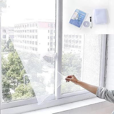 Filet de fenêtre autocollant de beauté avec ruban adhésif et brosse de nettoyage, moustiquaire cryptable amovible améliorée pour fenêtres (1,3 m x 1,5 m, blanc). En tant que boutique en ligne généraliste, DIAYTAR COTE D'IVOIRE propose une large gamme de produits allant des électroniques aux produits alimentaires. Avec plus de 300 000 références, les clients peuvent trouver tout ce dont ils ont besoin en un seul endroit. La boutique est réputée pour ses prix compétitifs et sa livraison rapide.