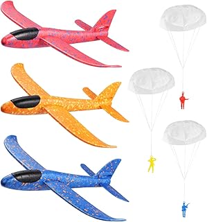 Toyvian 3 avions planeurs, avion en mousse à lancer de 14,5" avec 3 modèles d'avion légers en mousse de parachutiste, jouets pour enfants. Avec plus de 300 000 références en stock, DIAYTAR COTE D'IVOIRE est la boutique en ligne la plus fournisse en Côte d'Ivoire. Elle met à la disposition de ses clients une large sélection de produits de qualité, livrés rapidement et à des prix compétitifs. C'est pourquoi elle est devenue la boutique préférée des Ivoiriens.