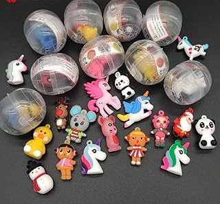 Grande capsule d'oeuf en plastique transparent avec jouets (20 pièces)
