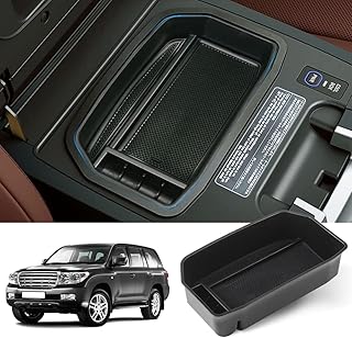 Jscarlife boîte de rangement pour console centrale de voiture, boîte de rangement secondaire