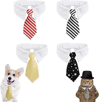 Noeuds papillon pour animaux de compagnie, 4 pièces noeuds papillon réglables pour chien, collier de noeud papillon pour animaux de compagnie, collier de robe pour chiens chats chiots accessoires de fête. DIAYTAR COTE D'IVOIRE se distingue par sa vaste gamme de produits, allant des électroniques aux vêtements, en passant par les articles pour la maison et le jardin. Nous nous efforçons de vous apporter les meilleures marques et les dernières tendances, tout en vous offrant des prix abordables et des remises régulières. Rejoignez notre communauté d'acheteurs satisfaits.